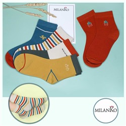 Детские хлопковые носки  (Узор 2) MilanKo D-222