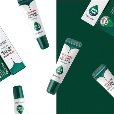 FarmStay Бальзам для губ восстанавливающий с центеллой - Cica farm nature solution lip balm, 10г