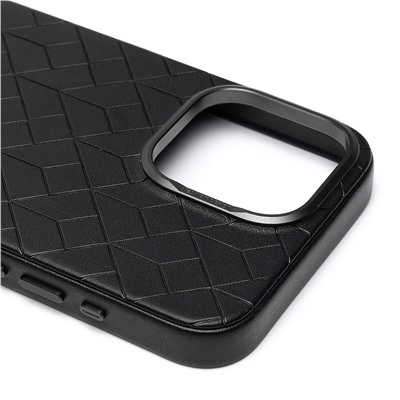 Чехол-накладка - SM089 SafeMag экокожа  для "Apple iPhone 15 Pro Max" (black)