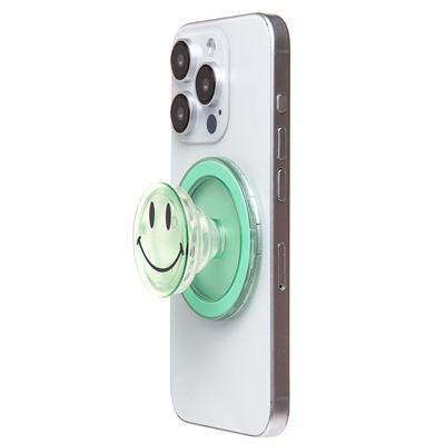 Держатель для телефона Popsockets PS64 Smile SafeMag (light green) (229307)