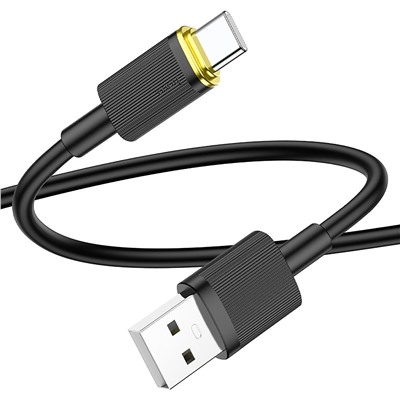 Кабель USB - Type-C Hoco U109   3A  (black)