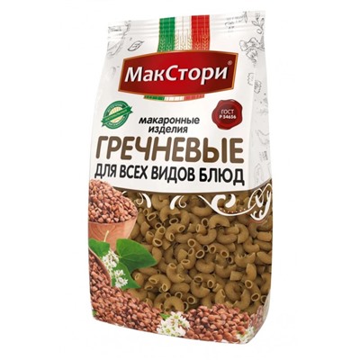 МАКСТОРИ Рожки гречневые 350г