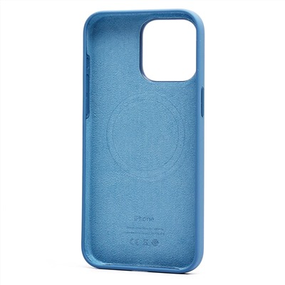 Чехол-накладка ORG Silicone Case SafeMag с анимацией для "Apple iPhone 15 Pro Max" (winter blue)