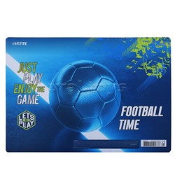 Покрытие настольное для лепки "Football Time" 33x23 см, пластиковое 600 мкм, с цветным рисунком