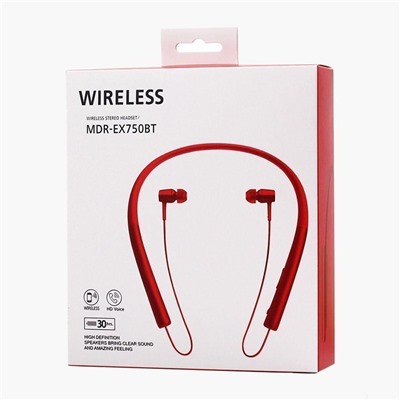 Bluetooth-наушники внутриканальные - MDR-EX750BT (red)