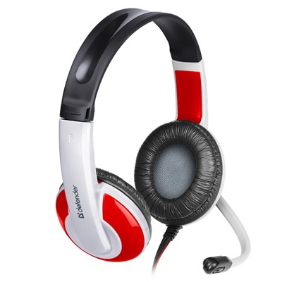 Компьютерная гарнитура Defender Warhead G-120 игровая (white/red)