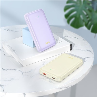 Внешний аккумулятор Hoco Q21 Great 22.5W 10000mAh (purple)