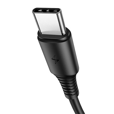 Кабель USB - Type-C Borofone BX47 Coolway  100см 3A  (black)