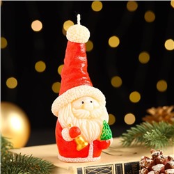 Свеча декоративная "Сказочный Санта", 5,7х5,8х13,2 см, красный