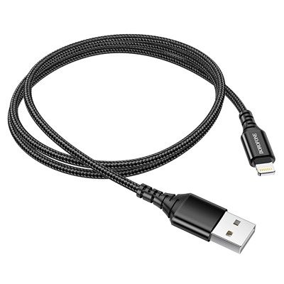 Кабель USB - Apple lightning Borofone BX54 Ultra bright  100см 2,4A  (black)