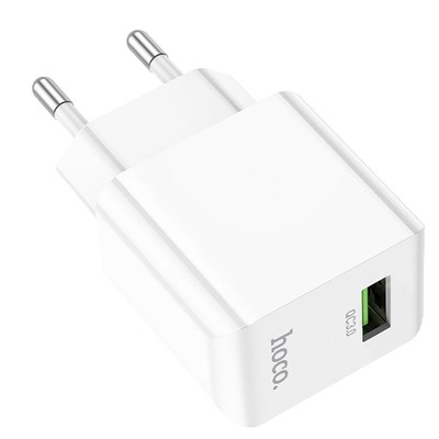 Адаптер Сетевой Hoco C98A Proton USB 3A/18W (white)