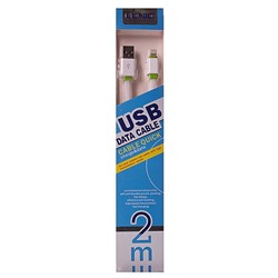 Кабель USB - Apple lightning LDNiO LS01 (повр. уп)  200см 1,5A  (white)