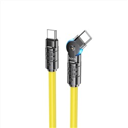 Кабель Type-C - Type-C Hoco U118 Triumph 60W 120см 3A  (yellow)