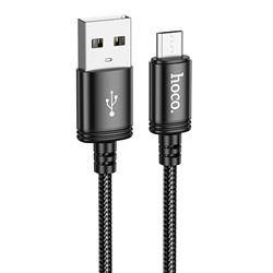 Кабель USB - micro USB Hoco X89 Wind  100см 2,4A  (black)