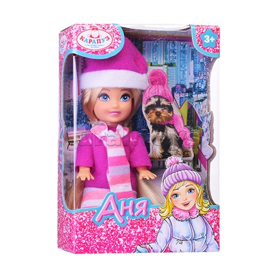 Кукла Анечка 12см, с аксессуарами, в коробке