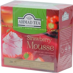 AHMAD TEA. Desserts Collection. Strawberry Mousse карт.пачка, 20 пирамидки
