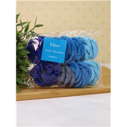 Набор резинок для волос "Rainbow", blue