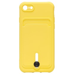 Чехол-накладка - SC304 с картхолдером для "Apple iPhone 7/iPhone 8/iPhone SE 2020" (yellow) (208667)