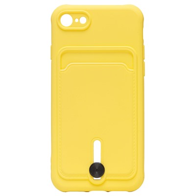 Чехол-накладка - SC304 с картхолдером для "Apple iPhone 7/iPhone 8/iPhone SE 2020" (yellow) (208667)