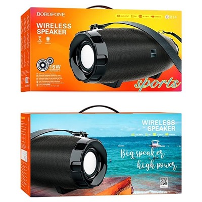 Портативная акустика Borofone BR14 Coolant sports (black)