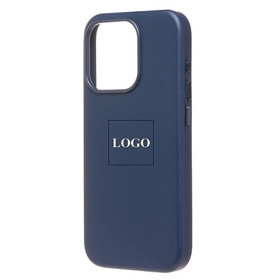 Чехол-накладка ORG SM002 экокожа SafeMag для "Apple iPhone 15 Pro" (pacific blue)