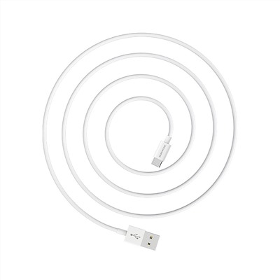 Кабель USB - Type-C Borofone BX22  100см 3A  (white)