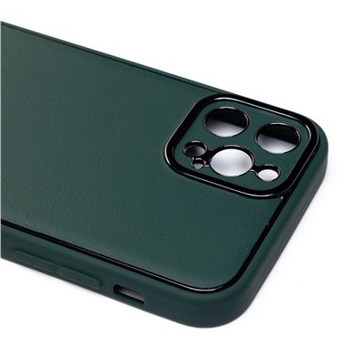 Чехол-накладка - PC084 экокожа для "Apple iPhone 12 Pro" (green) (219655)