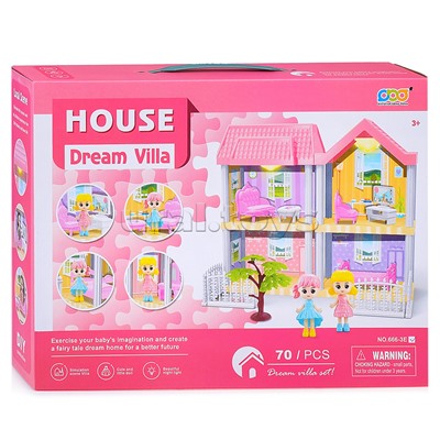 Дом для куклы "Dream house-3" в коробке