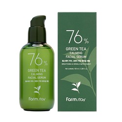 FarmStay Успокаивающая сыворотка с экстрактом зеленого чая -76% Green Tea Calming Facial Serum,100мл