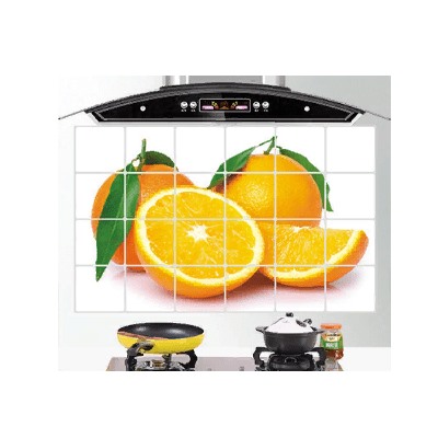 Наклейка жироотталкивающая для кухни Апельсин