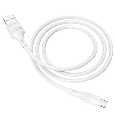 Кабель USB - micro USB Borofone BX43 CoolJoy  100см 2,4A  (white)