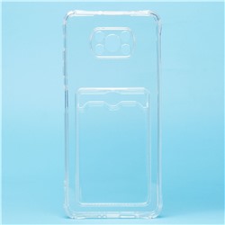 Чехол-накладка - SC276 с картхолдером для "Xiaomi Poco X3/Poco X3 Pro" (transparent)