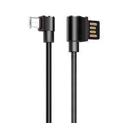 Кабель USB - micro USB Hoco U37 (повр. уп)  120см 2,4A  (black)