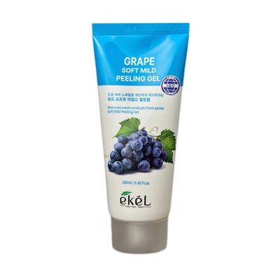 Ekel Пилинг-скатка с экстрактом винограда - Natural clean peeling gel grape, 100мл