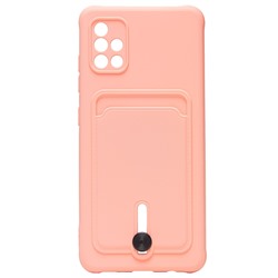 Чехол-накладка - SC304 с картхолдером для "Samsung SM-A515 Galaxy A51 4G" (light pink) (208739)