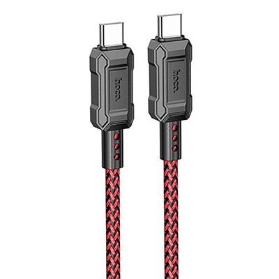 Кабель Type-C - Type-C Hoco X94 Leader PD 60W 100см 3A  (red)