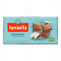 Молочный шоколад Terravita (кокос) 100 г