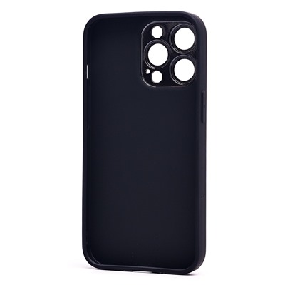 Чехол-накладка - PC084 экокожа для "Apple iPhone 13 Pro" (black) (219662)