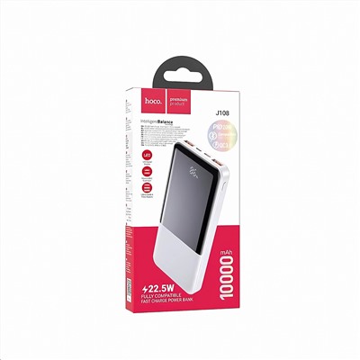 Внешний аккумулятор Hoco J108 Universe 22.5W 10000mAh (white)