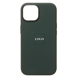 Чехол-накладка ORG Silicone Case SafeMag с анимацией для "Apple iPhone 15" (кипарис)