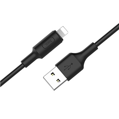 Кабель USB - Apple lightning Hoco X25  100см 2A  (black)