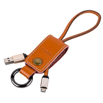 Кабель USB - micro USB Remax RC-034m Western  30см 2,1A  (brown)