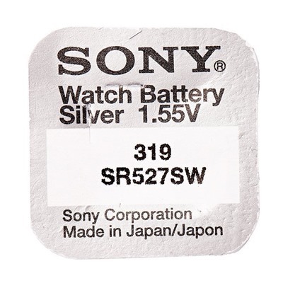 Элемент серебряно-цинковый Sony 319, SR527SW (10) (100)