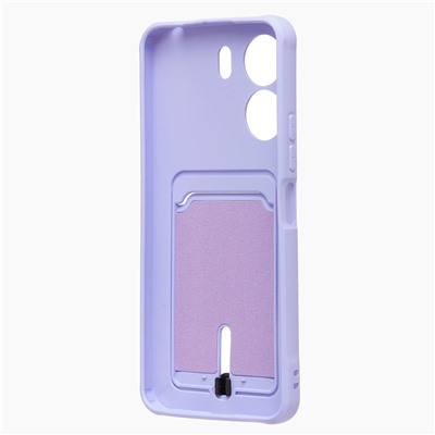 Чехол-накладка - SC304 с картхолдером для "Xiaomi Poco C65" (light violet) (225746)