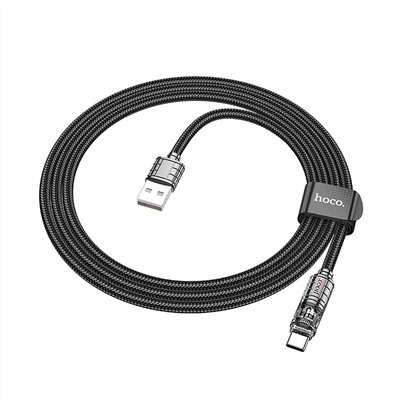 Кабель USB - Type-C Hoco U122  120см 3A  (black)