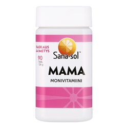 Витамино-минеральный комплекс для беременных и кормящих мам Sana-sol Mama Monivitamiini 90 таб