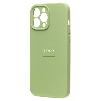 Чехол-накладка ORG Soft Touch с закрытой камерой для "Apple iPhone 13 Pro Max" (green)