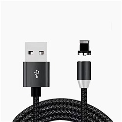 Кабель USB - Apple lightning - L600 магнитный (тех.уп)  100см 2A (black)