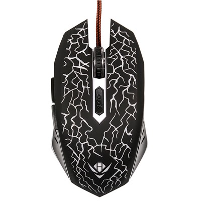 Мышь оптическая Nakatomi Gaming mouse MOG-15U игровая (повр.уп.) (black)