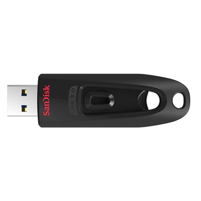 Флэш накопитель USB 128 Гб SanDisk Cruzer Ultra 3.0 (black)